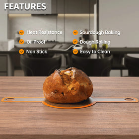 GUY.DRE.MAT long handles enable safer, easier dough transfer