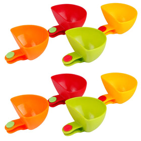 Guyuyii dip clips on a colorful plate for mess-free dipping and party snacks.