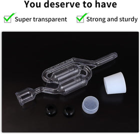 GUZE-US Bubble Airlock Set supports beer, wine, and sauerkraut fermentation.