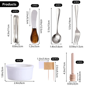 GUZE-US mini forks in stainless steel for neat portions