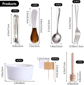 GUZE-US mini serving spoons ideal for desserts and dips