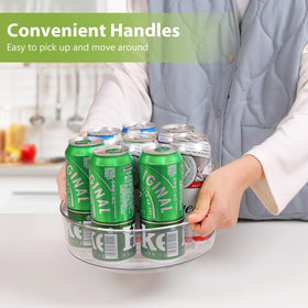 Guzon transparent 10-inch turntable offers clear visibility for quick finds