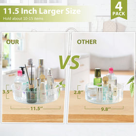 Guzon bathroom counter organization turntable with clear view