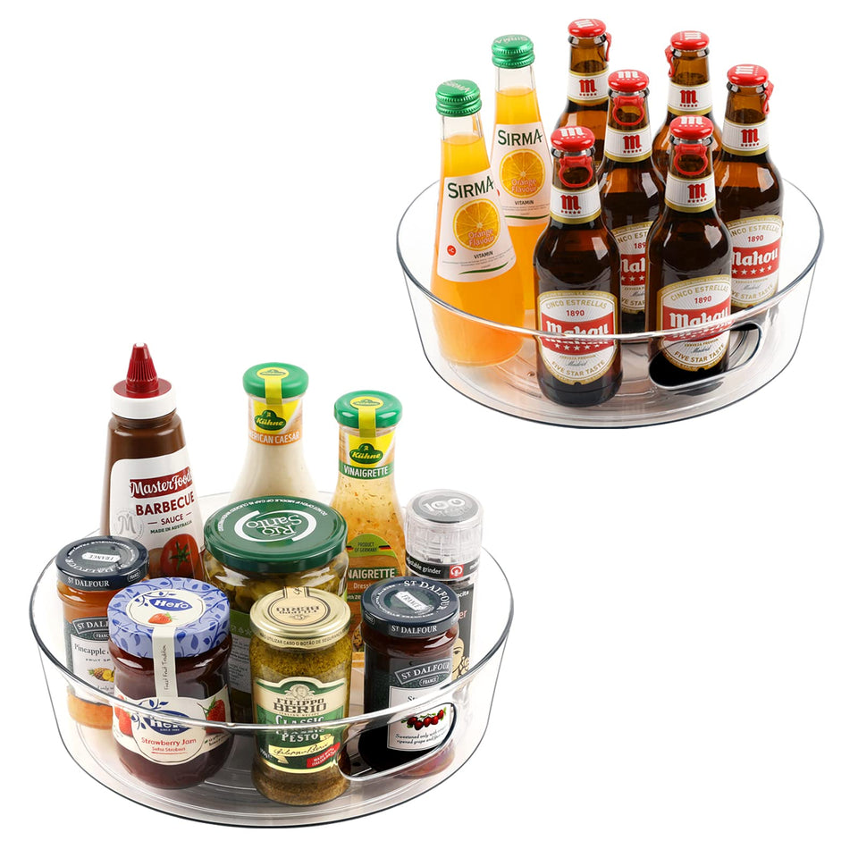 Guzon 11.5-inch clear lazy susan for effortless cabinet access