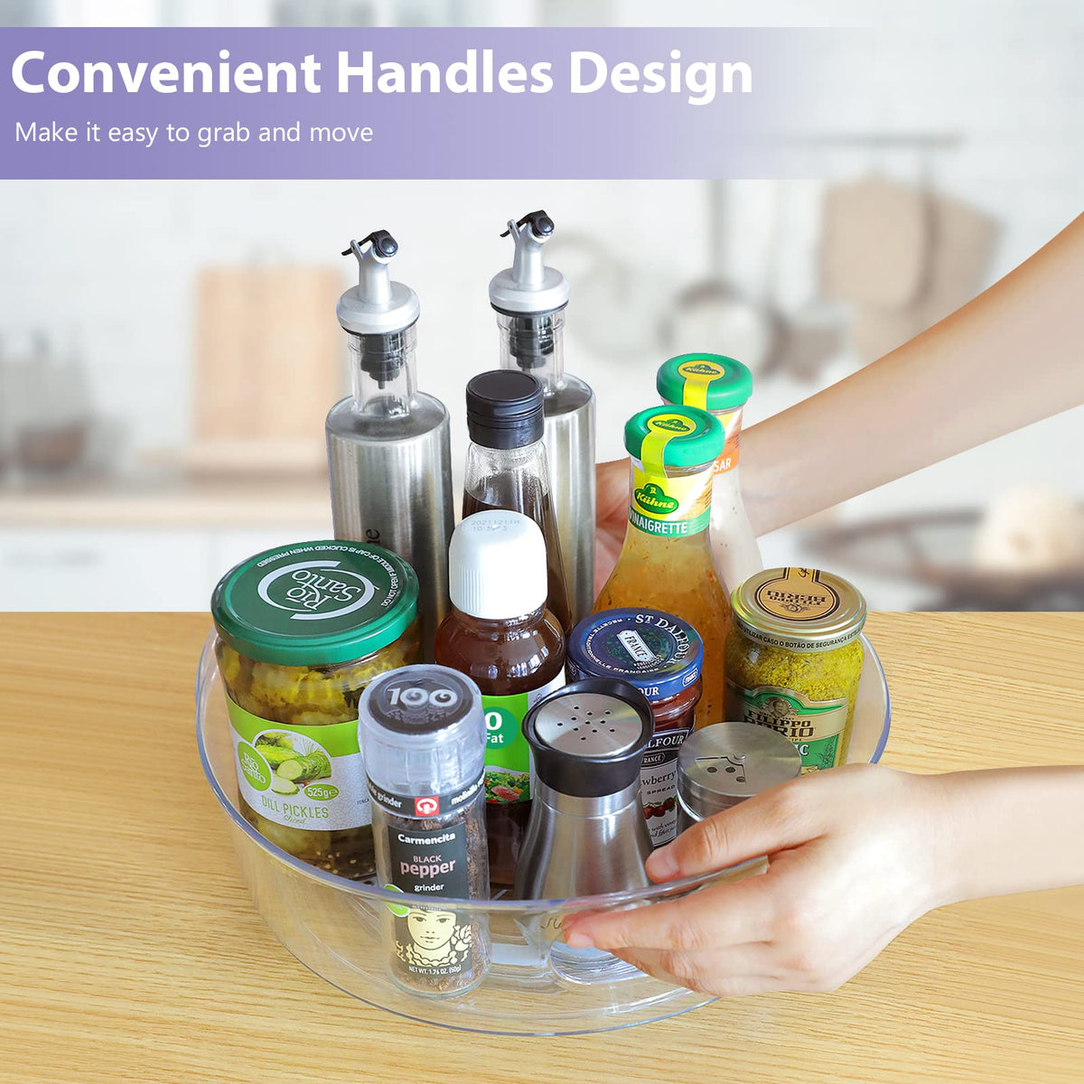 Guzon Lazy Susan ideal for pantry storage and space saving.