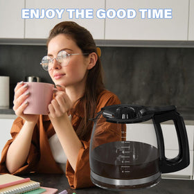 GVANIAMY 12-cup capacity carafe for common home use.