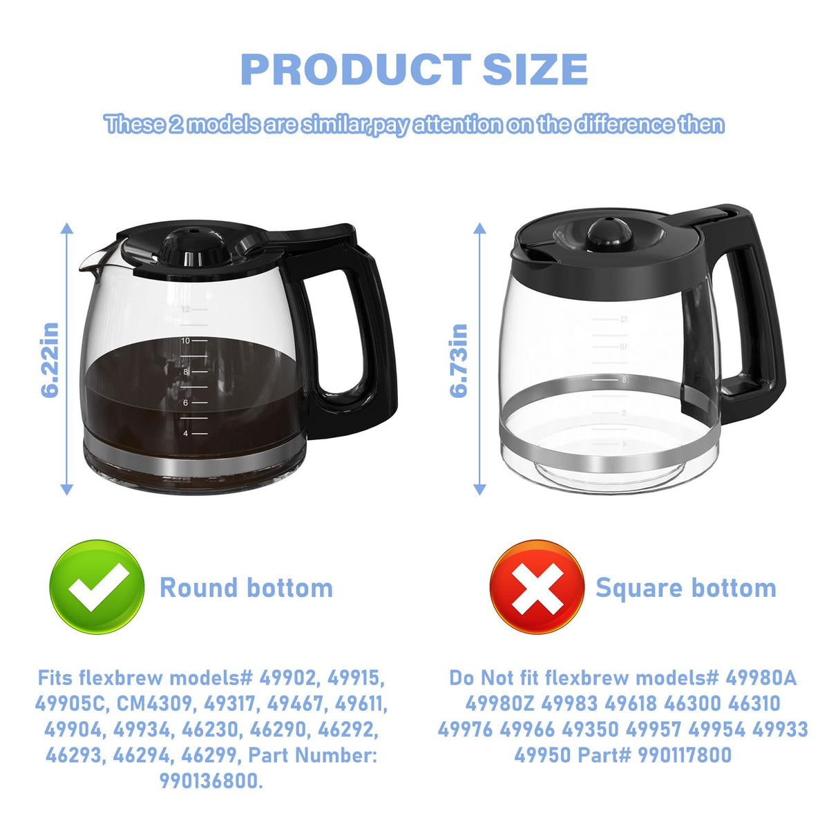 GVANIAMY carafe side angle highlighting sturdy borosilicate glass.