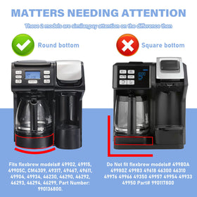 GVANIAMY carafe compatible with Hamilton Beach FlexBrew models.