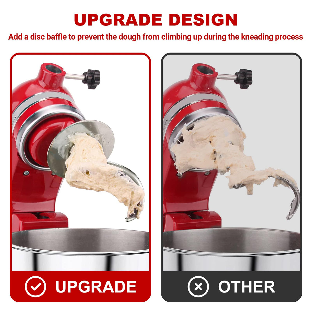 GVODE 304 stainless steel construction resists rust for long-lasting use