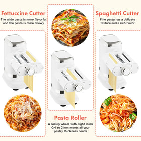 GVODE pasta maker side view demonstrating compact kitchen footprint for home use.