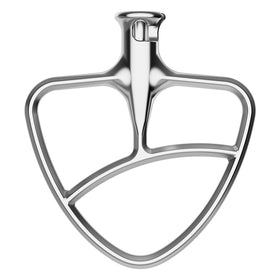 GVODE flat beater for KitchenAid with stainless steel paddle ensures even mixing.