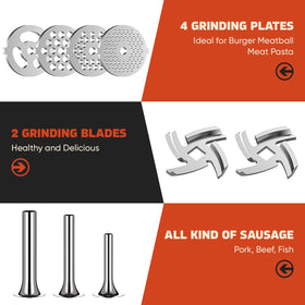 GVODE grinding plates set for KitchenAid attachment with varied textures