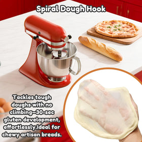 GVODE KitchenAid attachment shown on a stand mixer for reliable dough results