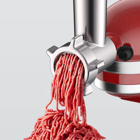 GVODE attachment mounted on KitchenAid mixer during easy assembly