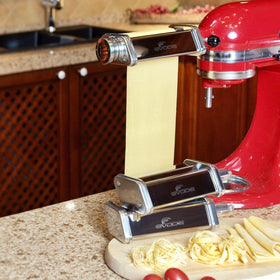 GVODE KitchenAid spaghetti cutter slices spaghetti quickly and cleanly for diner-worthy dishes.