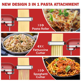 GVODE pasta sheet roller shapes smooth sheets for even cooking