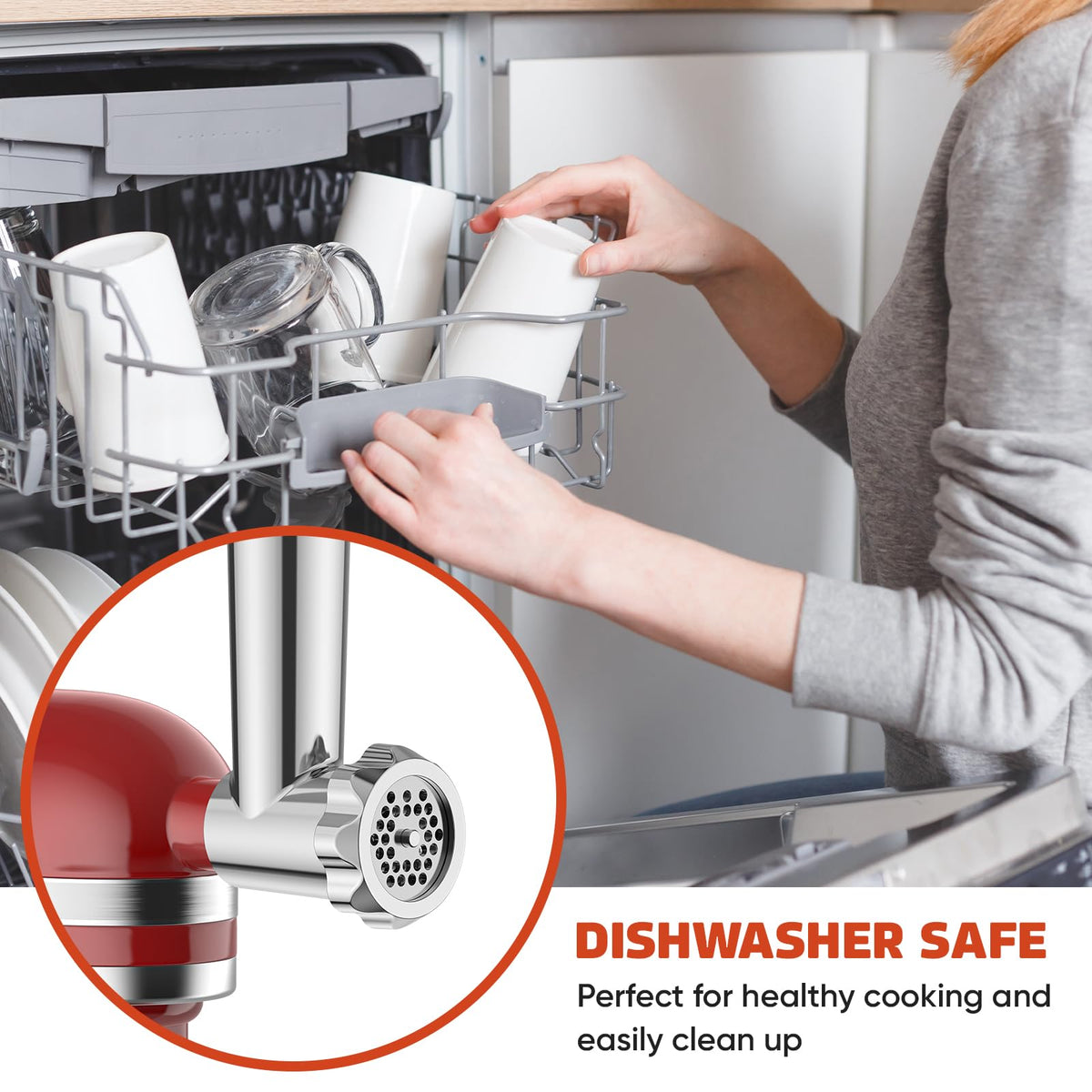 GVODE sausage tubes in three sizes for KitchenAid attachment