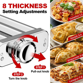 GVODE spaghetti cutter attachment producing neat spaghetti noodles
