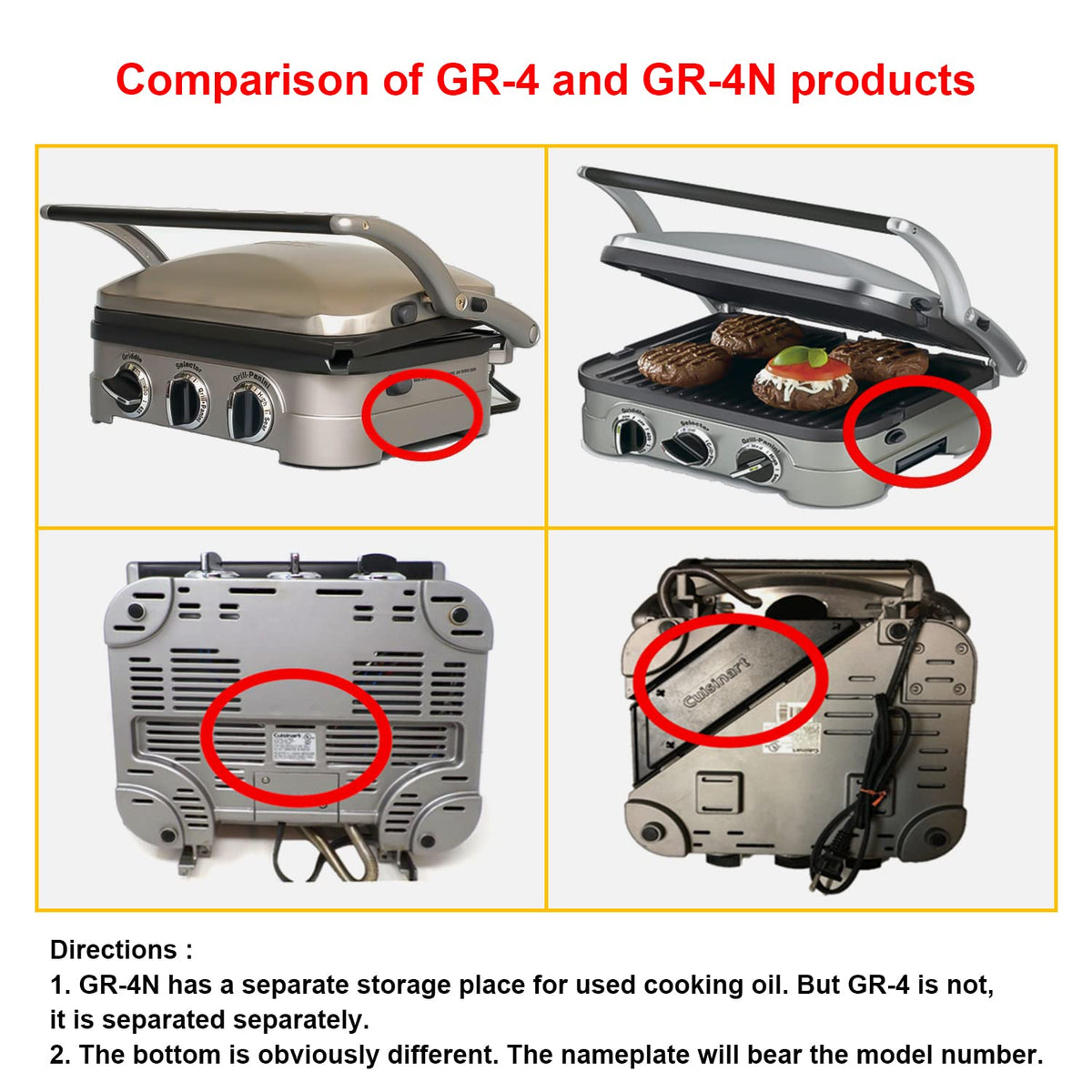 GVODE waffle plates for Cuisinart Griddler GR-6 promote consistent browning and deep pockets