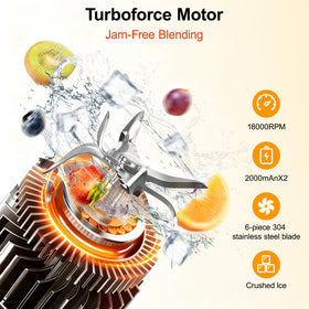 GVTKE ice crushing at 18000 RPM for smooth frozen drinks