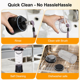 GVTKE six 304 stainless steel blades deliver durable blending