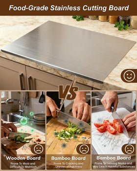 GVUHR L-shaped board fits counter corners for stable chopping