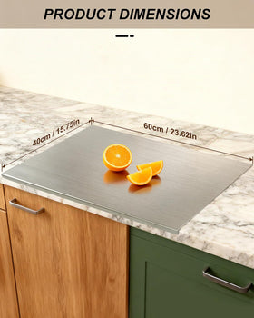 GVUHR stainless steel board with high hardness resists knife marks