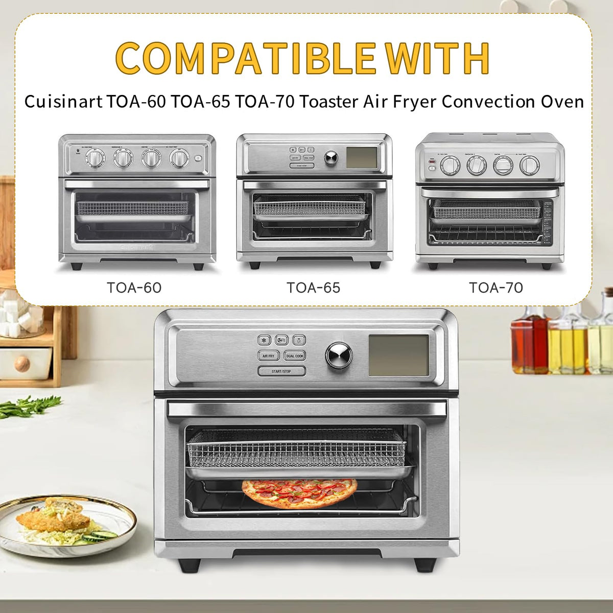GWBSXM baking set air fryer rack supports balanced cooking and easy handling