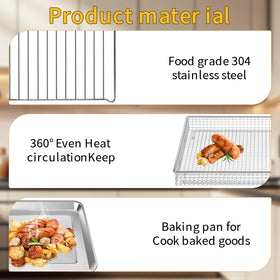 GWBSXM baking set durable steel construction withstands high heat