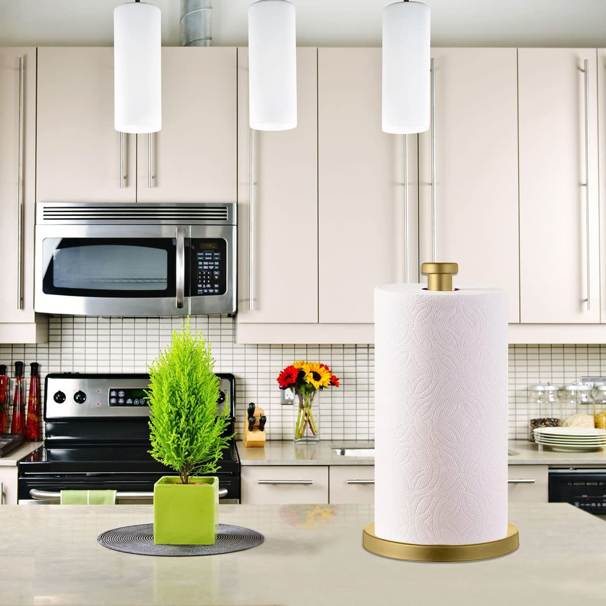 GWGTHZ durable stainless steel frame resists moisture in kitchen and bath.