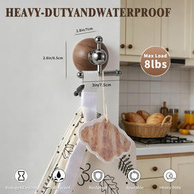 GWTQMJI bundle includes wall hook and sponge for neat kitchen organization.