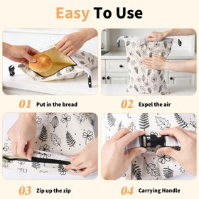 GWTQMJI bread bags ideal for picnics and gifting homemade bread.