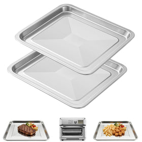 GWY 2-pack trays in Cuisinart toaster oven, durable steel for healthy meals.