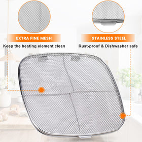 GWY 8.5-inch splatter shield keeps grease in check and enables even browning