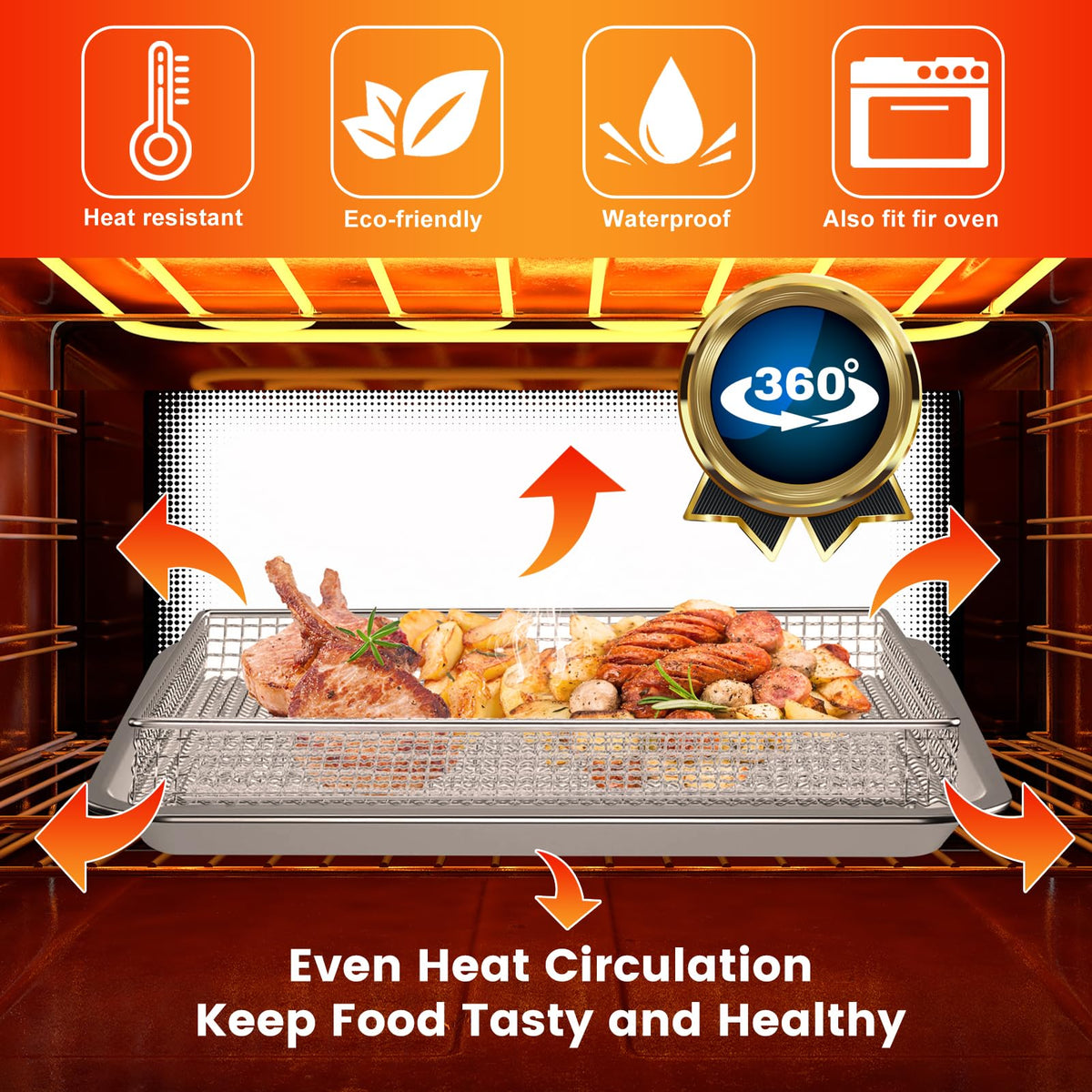 GWY versatile basket supports fries, vegetables, wings and more
