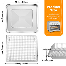 GWY steel mesh basket keeps meals crisp and juicy