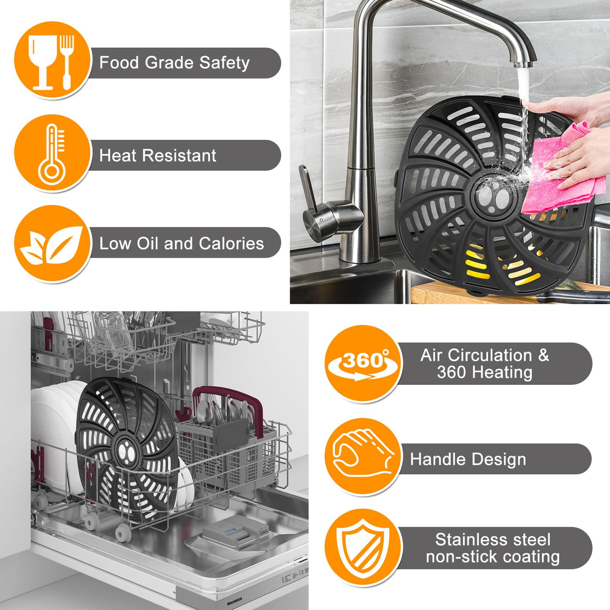 GWY crisper plate with handle for easy removal