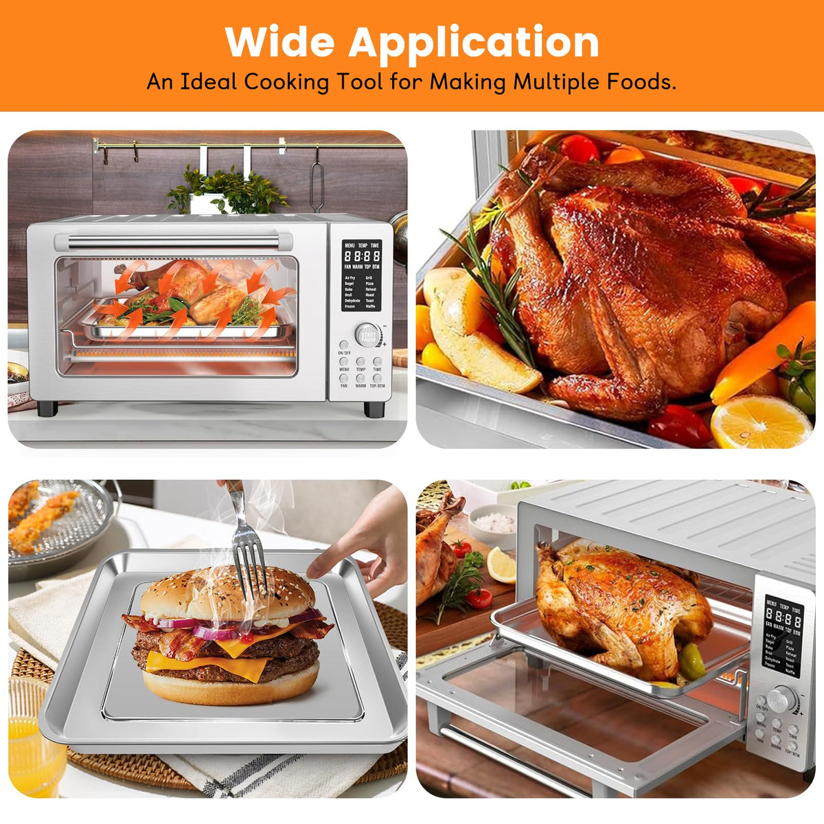 GWY dishwasher safe crisper plate for Nuwave Bravo 12in easy cleaning