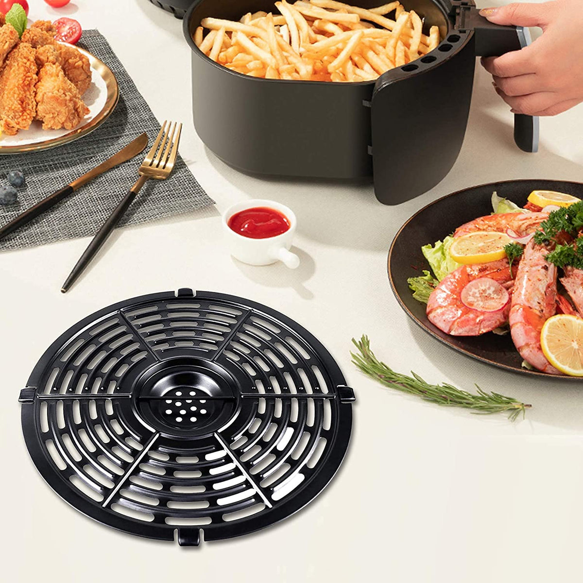 GWY grill plate features durable stainless steel and nonstick surface for quick cleanup