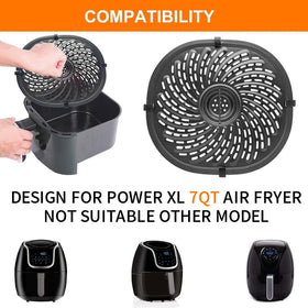 GWY grill plate with easy-to-grab handle for quick removal from the basket