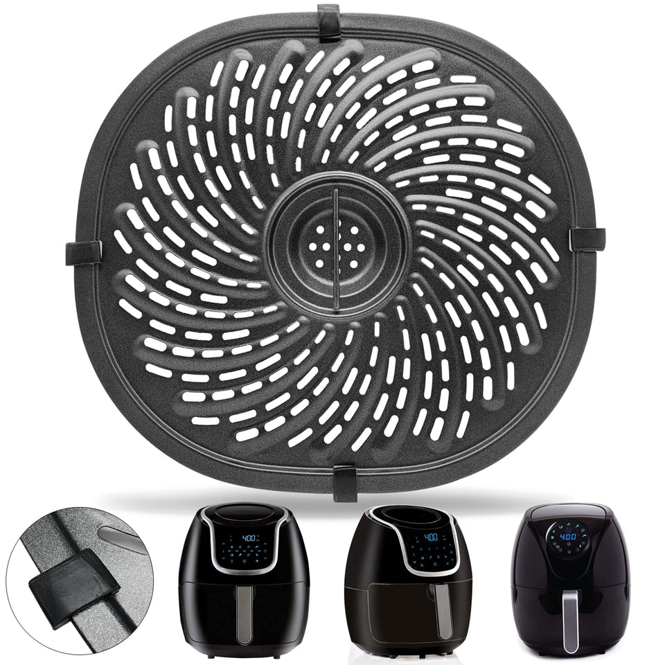 GWY air fryer grill plate for Power XL Vortex 7QT, 10.3x9.5 in, designed for even heating