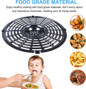 GWY rubber bumpers protect your air fryer and stabilize the grill plate