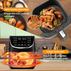 GWY rubber bumpers protect air fryer interior
