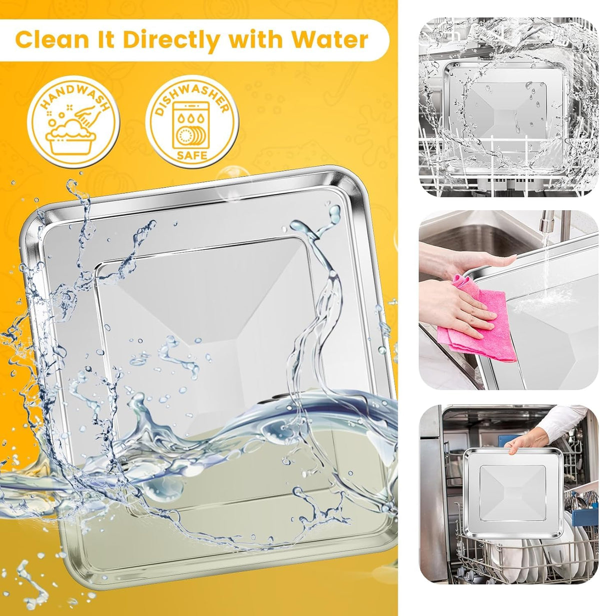 GWY dishwasher-safe tray for easy cleanup after crispy fries and wings.