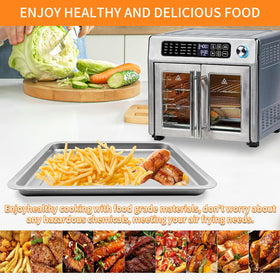GWYSY Emeril Lagasse 360 tray for vegetables with even browning and crisp edges.