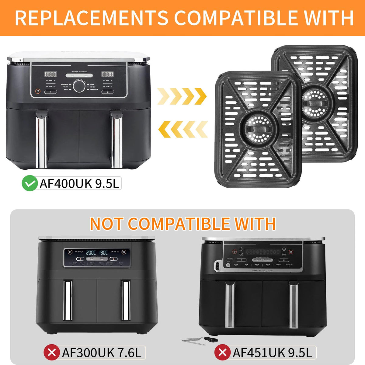 GWYXC air circulation design grill tray promotes even cook across foods