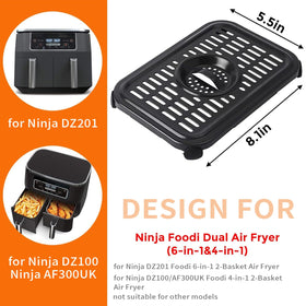 GWYXC air fryer crisper plate for Ninja DZ201 delivers crispy results