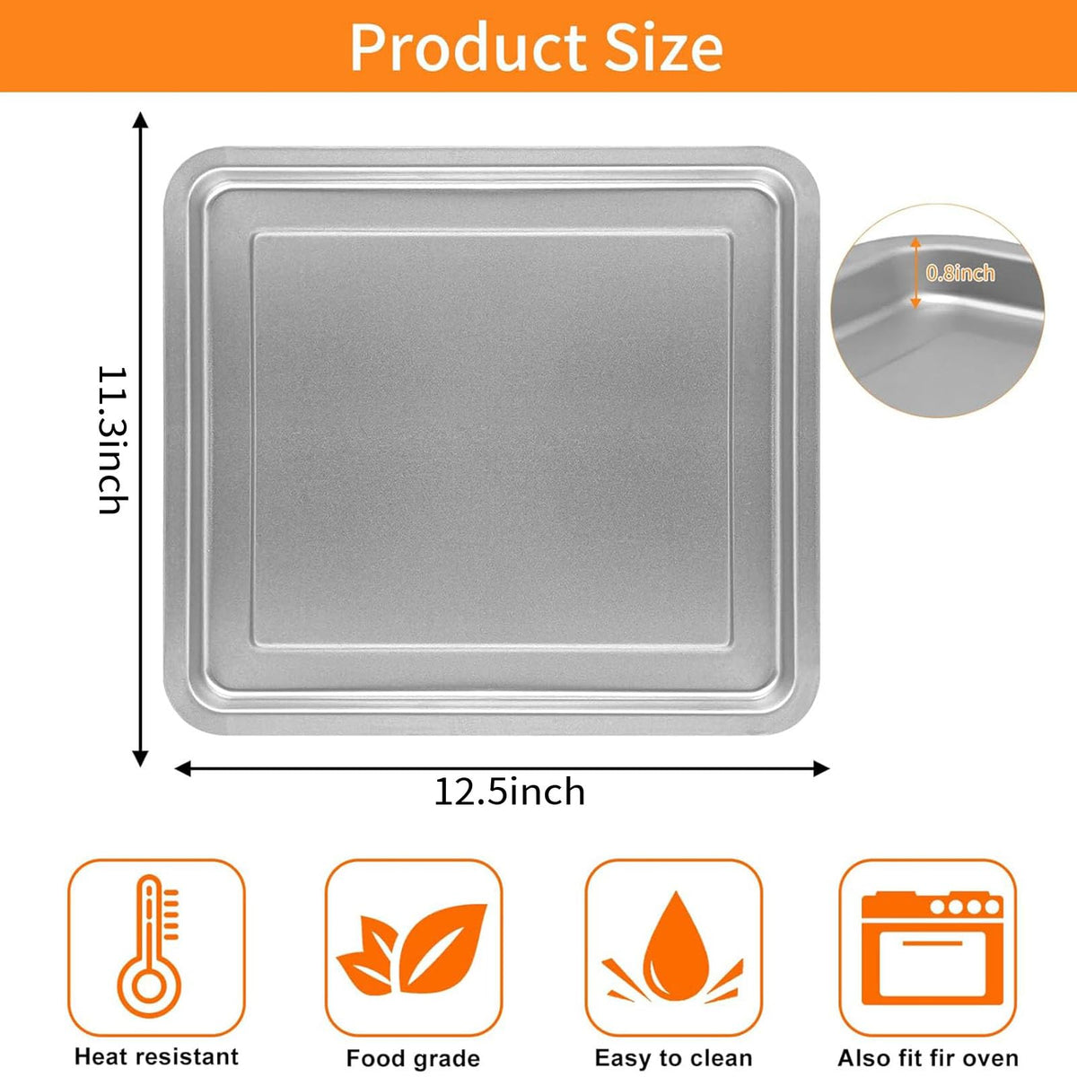 GWYXC Emeril Lagasse 26QT grill pan in stainless steel for versatile grilling and frying.