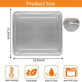 GWYXC Emeril Lagasse 26QT grill pan in stainless steel for versatile grilling and frying.