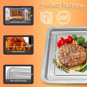 GWYXC Emeril Lagasse 26QT heat resistant tray up to 480°F for preheating.